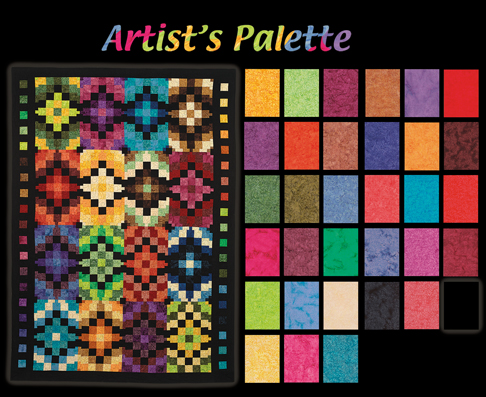 ArtistРІР‚в„ўs Palette Hand Embroidery Transfer Pattern